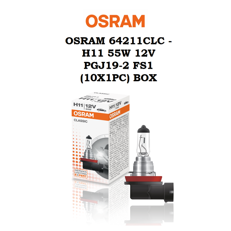 OSRAM 64211CLC - H11 55W 12V PGJ19-2 FS1